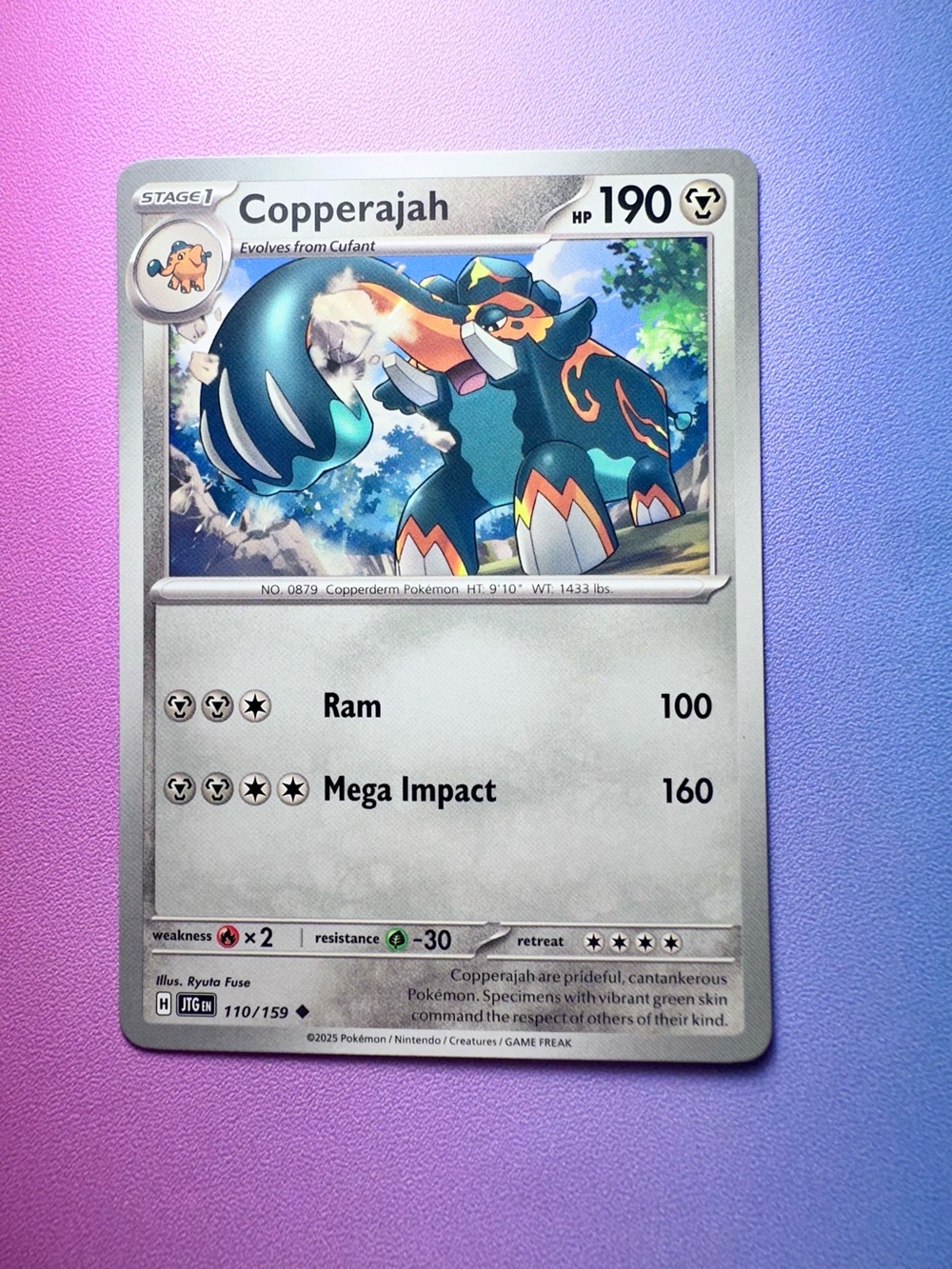 copperajah - 110/159 (uncommon) — pokemon: journey together